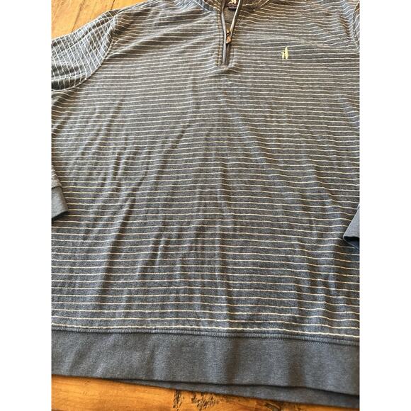 Johnnie O 1/4 Quarter Zip Size XL Sweater Striped Pullover Popover - Picture 7 of 15